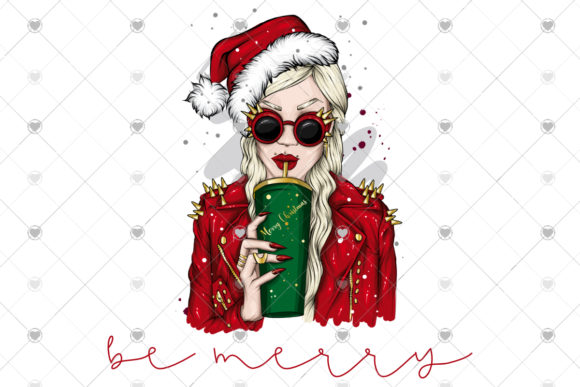 Be Merry Retro PopArt Christmas Coffee