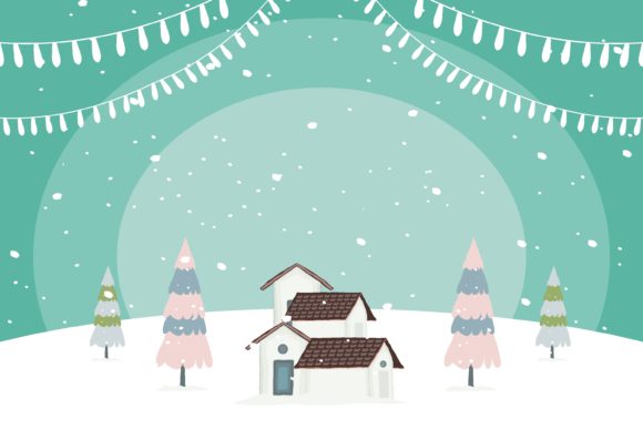 Christmas Beautifull Snow Illustration Review