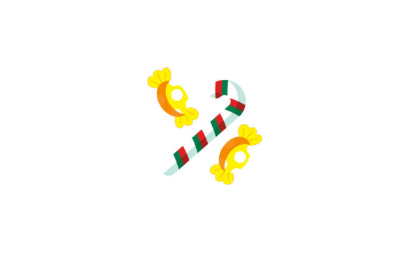 Christmas Candies Illustrations for Digital Selling