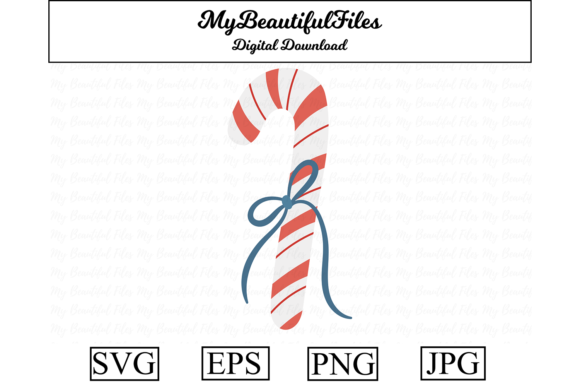 Christmas Candy Cane Clipart Design for Illustrations