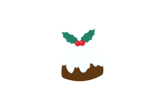 Christmas Choco Pudding Asset Vectors