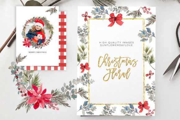 Christmas Clipart, Christmas Border Illustrations