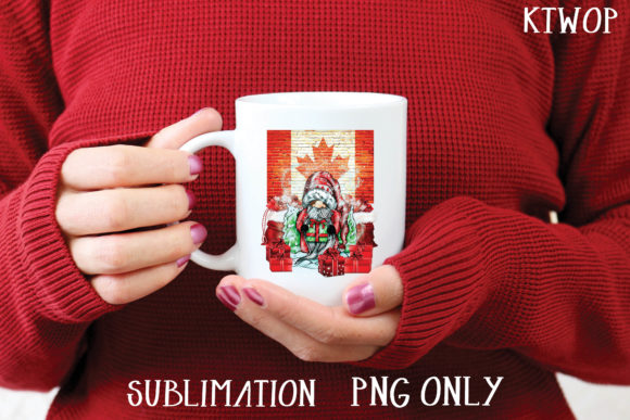 Christmas Gnome Sublimation Canada PNG Illustrations