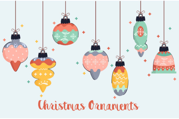 Christmas Ornaments Illustration Pack for Handmade Creations