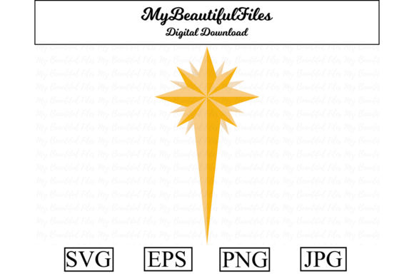 Christmas Star Clipart Design for Branding and Marketing