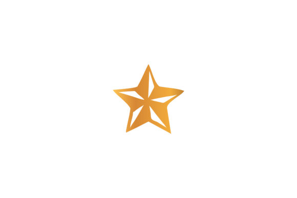 Christmas Tree Topper Gold Asset Vector