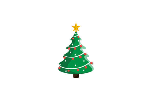 Christmas Tree Vector Illustration Asset