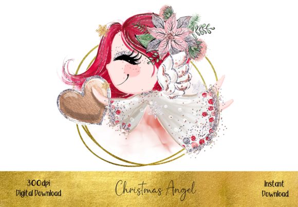 Cute Christmas Angel Cherub Illustration Review