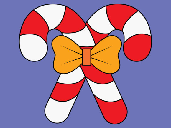 Illustration Christmas Candy Canes
