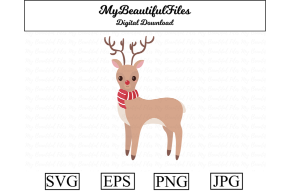 Reindeer Christmas Clipart Design Review