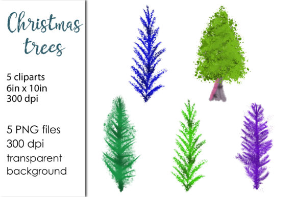 Watercolor Christmas Tree Illustration